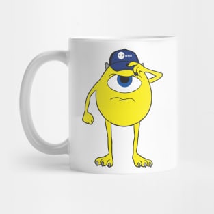 Yellow monster cartoon characters Mug